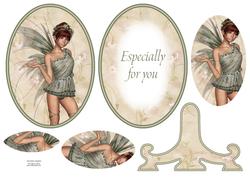 Pretty Fairy Plate Card Sheet