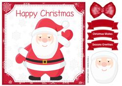 Christmas Jolly Santa 8x8 Topper & Embellishments