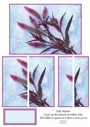 Beautiful Purple Flowers Side Stacker