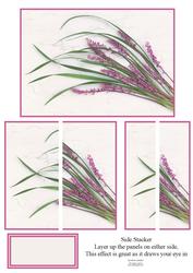 Beautiful Purple Flower Spray Side Stacker