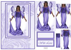 Gorgeous Purple Fairy Card Front