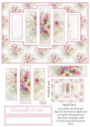 Gorgeous Floral Display Panel Card Sheet