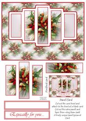 Gorgeous Floral Display Panel Card Sheet