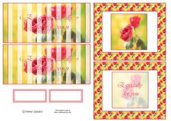 Red Roses Flip Card Kit