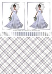 Beautiful Bride Toppers. Ribbon & Backing Paper