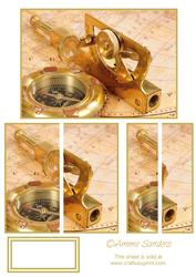 Compass & Map Side Stacker, Ideal for the Men