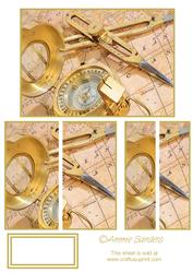 Compass & Map Side Stacker, Ideal for the Men