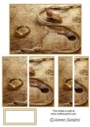Old Compass & Map Side Stacker, Ideal for the Men