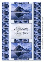 Beautiful Mountain Scene 3 Panel Fold Back