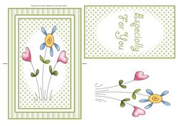 Pretty Summertime Flowers Spinner Card