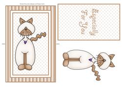 Cute Little Cat Spinner Card