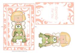 Cute Little Angel Spinner Card