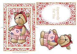 Cute Little Teddy Spinner Card