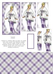 Beautiful Vintage Fashion Lady Dl Card Kit