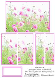Beautiful Flowers in the Meadow Floral Side Stacker