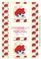 Cute Little Red Hat Cat 3 Panel Foldback