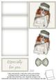 Stunning Red Haired Lady 5 Minute Easel Card