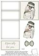 Stunning Platinium Blonde Lady 5 Minute Easel Card