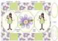Cute Little Angel in Green Pop Up Card