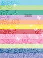 Flourishes & Butterflies Bright Shades Backing Papers