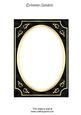 Black Fancy Gold A5 Card Front