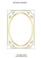 White Fancy Gold A5 Card Front