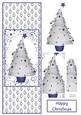 Contempory Christmas Tree with Blue Baubles