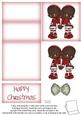 Cute Little Xmas Elfs 5 Minute Easel Card