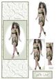Dark Haired Beautiful Lady Over the Edge Card