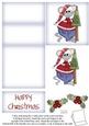 Brand New ! Cute Christmas Mouse 5 Minute Easel Card