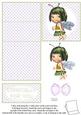 Cute Peapot Fairy 5 Minute Easel Card