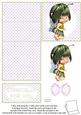 Cute Peapot Fairy 5 Minute Easel Card