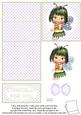 Cute Peapot Fairy 5 Minute Easel Card