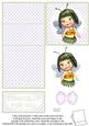 Cute Peapot Fairy 5 Minute Easel Card