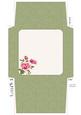 Shabby Chic Rose 5x5 Envelope 5 Mix N Match