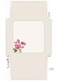 Shabby Chic Rose 5x5 Envelope 6 Mix N Match