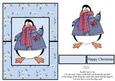 Penguins & Snowballs Over the Edge Card