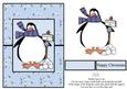 Penguins & Snowballs Over the Edge Card
