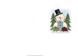 Snowman with Bird Houses Simple & Effective Card