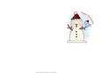 Snowman with Blue Bird Simple & Effective Card