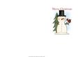 Snowman with Cardinal Simple & Effective Card