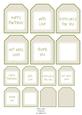 Roses & Pearls Sentiment Tags Mix N Match