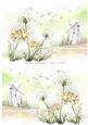 2 A5 Backgrounds for Your Decoupage Ladies & Rubber Stamps