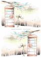 2 A5 Backgrounds for Your Decoupage Ladies & Rubber Stamps