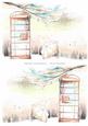 2 A5 Backgrounds for Your Decoupage Ladies & Rubber Stamps