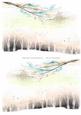 2 A5 Backgrounds for Your Decoupage Ladies & Rubber Stamps