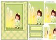 Daisy May Chasing Butterflies A5 Card Front