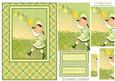 Daisy May Chasing Butterflies A5 Card Front