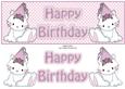 Princess Kitty Happy Birthday Large Dl with Layers