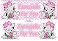 Sweet Kitty with Bow & Flowers Especially for You Large Dl